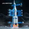 Spacecraft Model Assembg Toy Small Particle Building Blocks