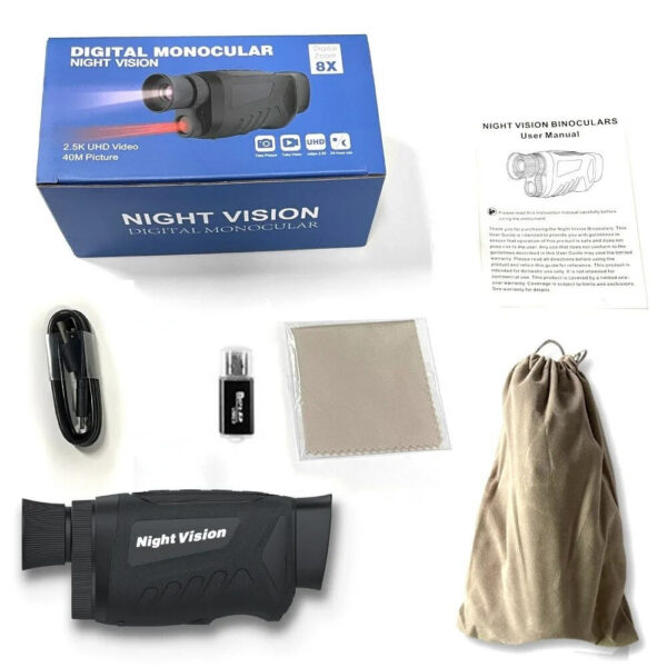 c8676382afe22a72 Monocular 40MP 2.5K Infrared Telescope 984ft Night-Vision Distance 6X Optical Magnification 8X Digital Zoom