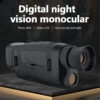 c868afdedf893835 Monocular 40MP 2.5K Infrared Telescope 984ft Night-Vision Distance 6X Optical Magnification 8X Digital Zoom