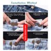 c896dd46606f7e78 5pcs Metal Extender Perfect To Any Pants Free Sewing Retractable Jeans Waist Button Extended Buckles Fixing Kit