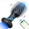 c899095b03043fb2 APP Control Rotation Vibrating Butt Men Women Wiggle Vibrator Gay Anal Plug with LED Adult Sex Toy for Couples