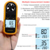 Digital Anemometer 0-30m/s Wind Speed Meter Mini Air Velocity Airw -10°C ~ 45°C Temperature Tester with LCD Backlight