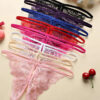 c89ace30c3c88c5a Sexy Lace-up Lingerie Set Women Hot Exotic Open Crotch Transparent Underwear G-string Bandage Bikini Three-point Set
