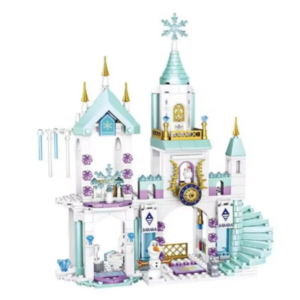 c89d5a07706f07be Frozen Princess Snow Castle Building Blocks Sets Movies Educational Assembled Toys DIY Gifts For Girls