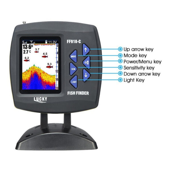 c8a0b25a61d5472b LUCKY FF918-CWLS New for Boats 980 ft 45 Degree Wireless Operating Range Fishing Fish Finder