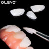 50Pcs Dental Temporary Crown Ultra-Thin Resin Teeth Veneers Whitening Porcelain Upper Anterior Tooth Repair Dentistry Oral Care