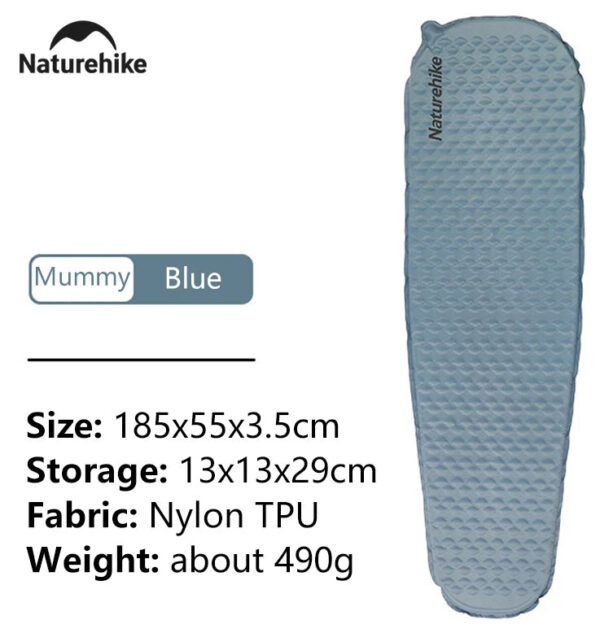 Naturehike Air Mattress Ultralight Folding Quick Self Inflating Inflatable Bed Portable Spong Mat Camping Inflatable Mattress