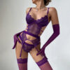 c8c7bd131161beb3 Ellolace Purple Erotic Lingerie Complete Sexy Outfits Sissy G-String Thongs Lace Sex Costume Stockings Fantasy Adult Babydoll