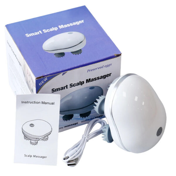 c8d1db297a1766f5 Head Scalp Massager for Red Light Promoting Hair Growth Kneading Vibration Soft Silicone Stress Relax Body Massage Health Care