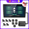 c8dc574f6f2c0e14 J USB Android TPMS Tire Pressure Monitoring Display Alarm System Internal External 5 Sensors For Car Navigation Radio