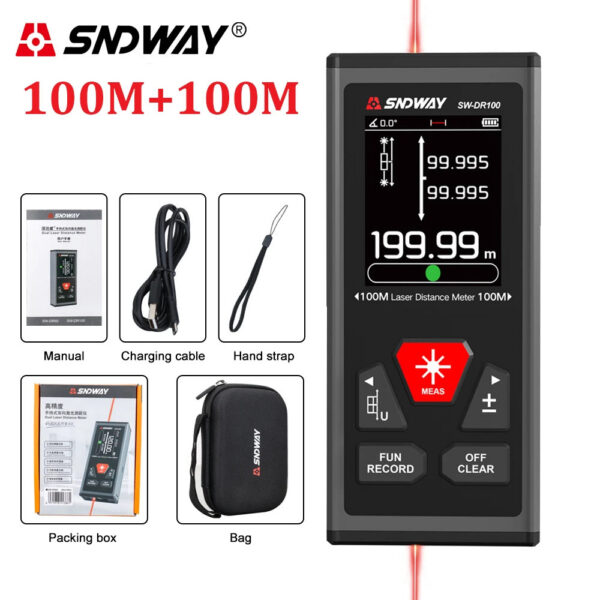 c906ac6b7fc89017 SNDWAY Rangefinder Distance Meter Digital Range Finder Mini Professional Laser Measuring Tool