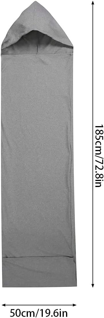 c937dc582b332738 Foppla Schlafkissen, grau, 360°-Wickelung, tragbar, weich und bequem, bewegliche Schlafdecke, hält warm, waschbar, sensorische Schlafkapsel für Kinder und Erwachsene