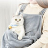Comfortable Apron For Holding Cats Soft Kitten Bib Kangaroo Pocket Pet Clothes Sleeping Pussy Hing Suit Litter Dog Supplies