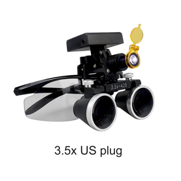 c93e3cd1b635db2c Dental Loupes Dental Magnifier Dental Lab Medical Loupes Magnification Binocular 2.5/3.5x Headlight Wireless 5W Headlamp