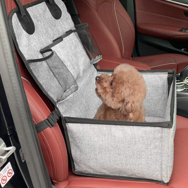 Seat,Puppy Front with Storage Pockets,Pet Booster Car Seat for Small to Medium Dog
