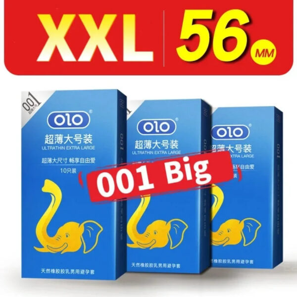 c940c4a947aa1e5b 10Pcs 0.01 Ultra Thin Condom 55mm XXL Size Sex Toys for Adult Contraception Sleeves for Penis Plus Size Safety Condoms Sex Tools