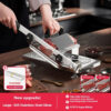 c948efabafcb2955 GIANXI Mutton Roll Slicer Machine Stainless Steel Meat Slicer Beef Thin Slice Frozen Meat Household Barbecue Hot Pot Cooking
