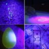 c957f2f5541dfdfb UV LED Portable 395nm Black Light Wavelength Violet Flashlight Pet Urine Scorpion Feminine Hygiene Detector Torch