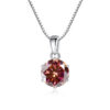 c968b7f97d9444ac 1CT Moissanite Pendant For Women Simulated Diamond Necklace S Sterling Sier Jewelry Girl Valentine's Day party Gift