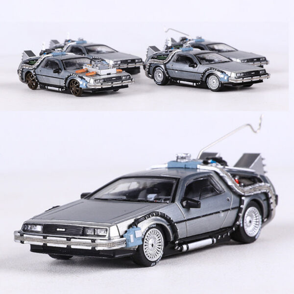 c9692a302f37197f MJ 1:64 DeLorean DMC I II III Back To The Future Time hine Mr.Fusion Diecast Toy Vehicle Car Model