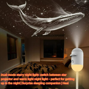 c96d9d68885870b2 2-in-1 Mini Galaxy Star Projector Night Light – Starry Sky Ambient Lamp for Bedroom Sleep & Decoration