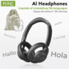HTC HP06 Bluetooth V6.0 Wireless Open-Ear Headphones Foldable Punchy Bass Headset for PC Laptop phone TV lightweight Hollow Airy