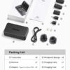 Ulanzi A100 Wireless Microphone Lavalier MIC for iPhone 16 15 Pro（Max） Camera Sound Recording Real-time Monitoring  J12 Upgrade