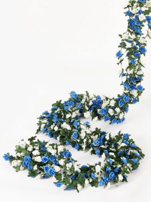 c97f35581a3c07b7 PARTY JOY 5pcs 41Ft Flower Garland Fake Rose Vine Artificial Flowers Hanging Rose Ivy Hanging Baskets Wedding Arch Garden Background Decor