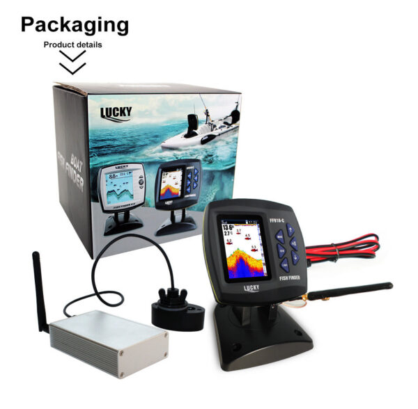 c982a6662c3210d7 LUCKY FF918-CWLS New for Boats 980 ft 45 Degree Wireless Operating Range Fishing Fish Finder