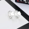 Luxuries love hearts designer for women simple engagements wedding ring band letters bague homme plated gold rings accessories gift hip hop E23