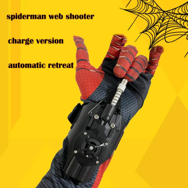c987c31f3db44c12 Spiderman Web Shooters Spider Man Wrist Launcher Upgraded Version Peter Parker Cosplay Gadgets Set Toys for Children Gift Kids