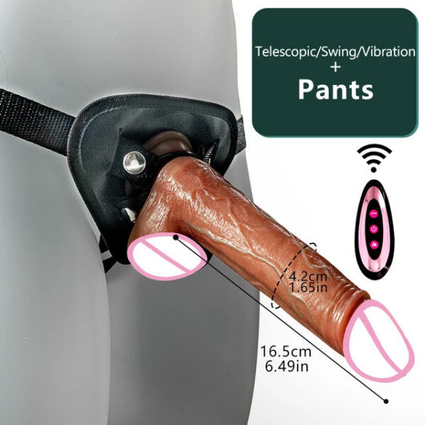 Big Telescc Realistic Vibrator Heating Thrusting Dildo Sex Toy G-spot Anal Stimulation Vibrating for Women
