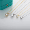 c9977f9bded00fbc AnuJewel 1ct 3ct 5ct D Color Moissanite Diamond Top Quality 18K Gold Plated Pendant Necklace Fine Jewelry Gifts Wholesale