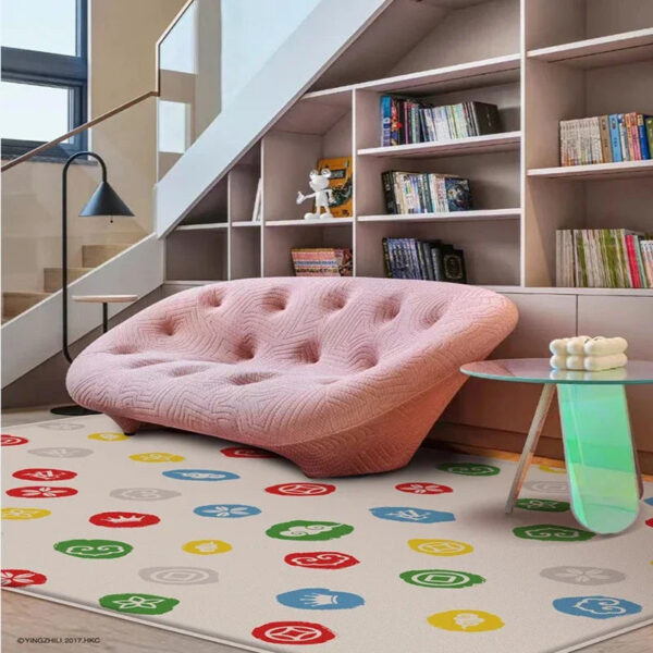 177*64cm Baby Play Foldable Waterproof Children Carpet Double-Sided Pattern Educational Outdoor Camping Mat Easy to Carry