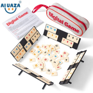 c9a41d9ec1e07353 AIUAZA Rummy Cube portable packaging, travel toy game,suitable for family classic board games, 2-4 person party game