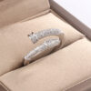 c9ad803a3d11211d Classic Design Full Diamond Zircon Nail Ring Fashion Everything Sier Ladies Fine Jewelry Light Birthday Party Gift