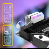 ATX 24 Pin to 90 Degree Plug Adapter ARGB Mainboard Motherboard Power Supply Cable Modular DIY Mounting Accessessory