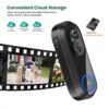 c9c51bbc0a6fb5c0 5G 2.4G WiFi Video Doorbell 1080P Wireless Bell Tuya APP Smart Intercom Camera IP65 Waterproof Ring Bell with 7000mAh Battery