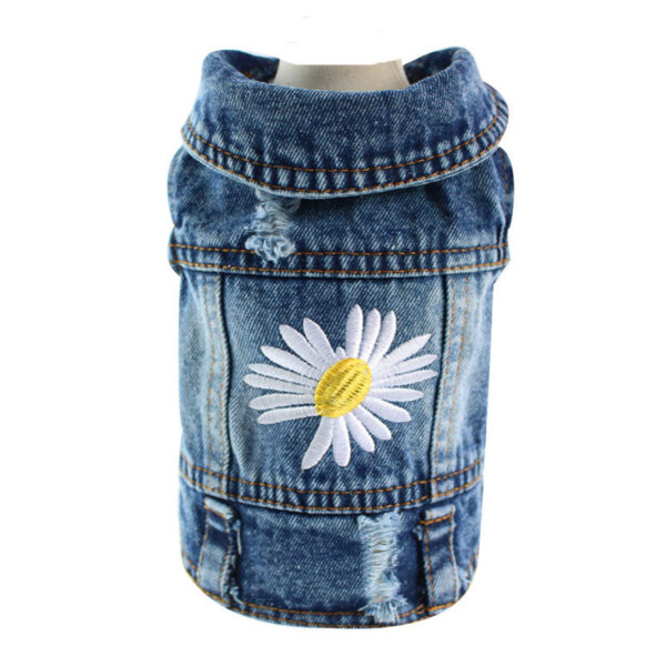 XS-2XL Denim Cowboy Pet Clothing For Small Dogs Jeans Jacket Dog Vest Coat Puppy Outfits Cat Clothes