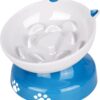 Y YHY Slow Feeder, Elevated Food Bowl Tilted Design for Dog and Cat for Dry and Wet Food
