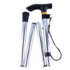 c9e332d6aa7a89d3 Hiking Camping Mountaineering Walking Stick Telescopic Baton Trekking Poles Folding Cane Crutches Pole Unisex
