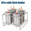 c9ee43f88533f3ca Stainless Steel Popsicle Mold Rack Ice Lolly Mold Frozen Lolly Popsicle Maker Homemade Ice Cream Mold with Popsicle Holder