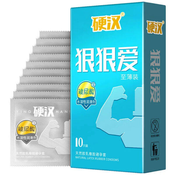 10pcs Dotted Condoms Super Ultra Thin Intimate Condone Hyaluronic Acid Natural Rubber Latex G-spot Spike Particle Penis Sleeve