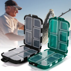 c9f76c9f10af53df Tackle Box 10 Compartment Lure Hook Storage Case Double Sided Fishing Tool Organizer Multifunctional Bait Container