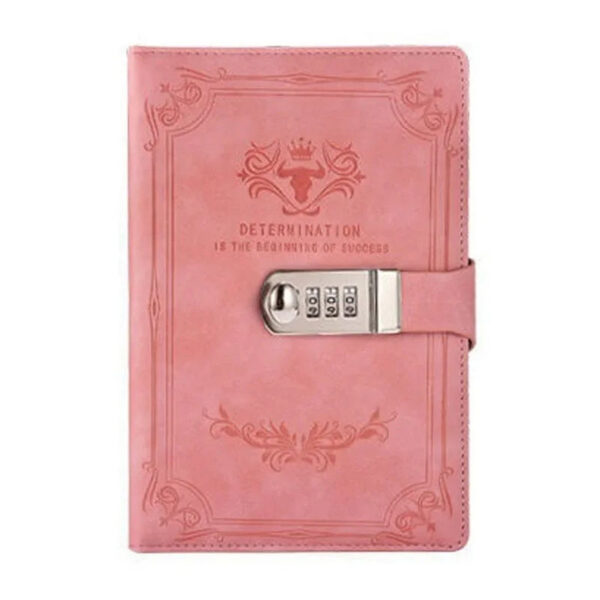 ca06db573202dbea A5 200 Pages Retro Password Book with Lock Diary Thickened Creative Hand Ledger Student Notepad Stationery Notebook Binder