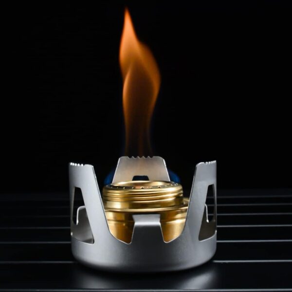 ca09bc70131e91f4 Famgee Outdoor Mini Portable Alcohol Stove Burner for Backpacking Hiking Camping Survival (Gold)