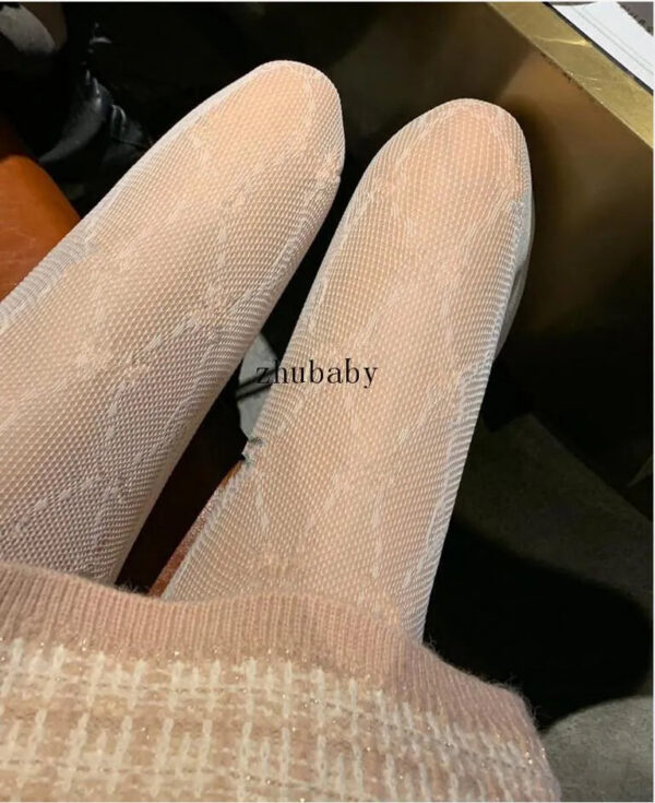 ca0f25535bd7ece1 Women Style Pantyhose Wild Thin Sexy Stretch Stockings Letter Pattern Net Mesh leggings For Women7707979