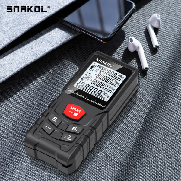 Snakol Tape Measure 50M/70M/100M/120M Laser Distance Meter Rangefinder Profesional Digital Range Finder Ruler Test Tools