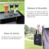 Camping Stove Windscreen Outdoor Foldable Gas Stove Windshield, Camping Wind Blocker with a Storage Bag for Butane Stoves, Propane Stoves, Camping, Hiking, Picnic, Cooking (Stove Not Included)