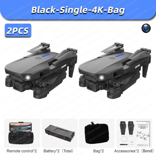 ca3bf2d89a8ff3e0 New E88Pro 4PCS Drone 4K Professinal With Wide Angle Dual HD Camera Foldable RC Helicopter WIFI FPV Height Hold Apron Sell